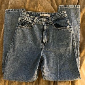 Zara High Rise Mom Jeans